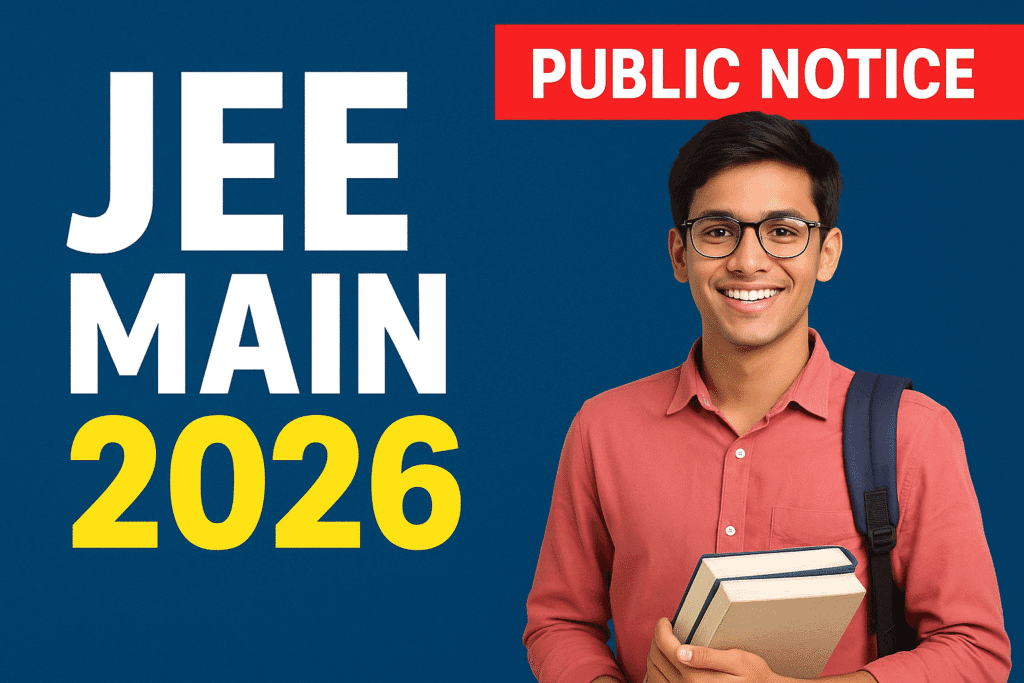 JEE Main 2026 Notification Released