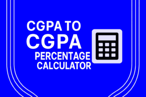 CGPA To Percentage Calculator