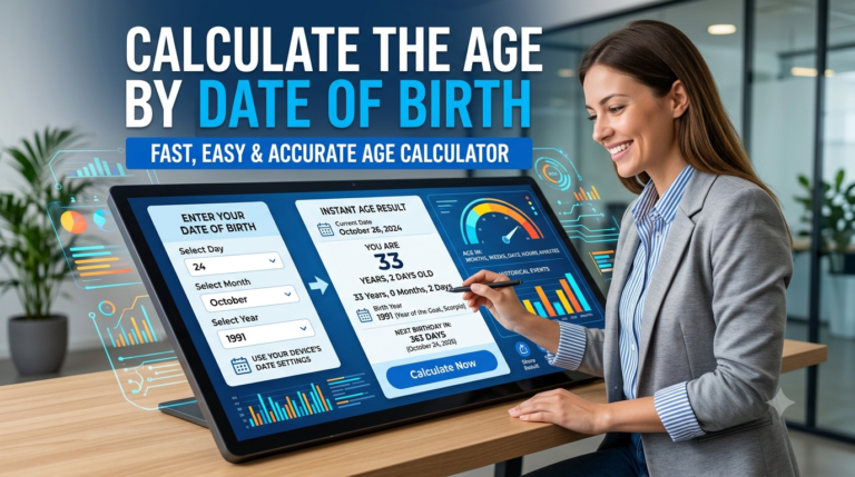 Calculate The Age By Date Of Birth